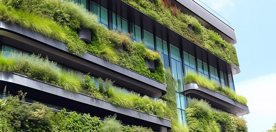 Natur an der Fassade